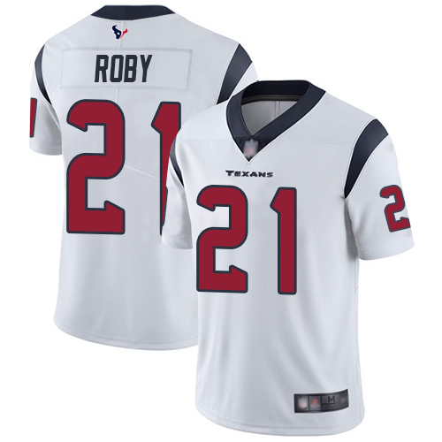 Houston Texans Limited White Men Bradley Roby Road Jersey NFL Football #21 Vapor Untouchable